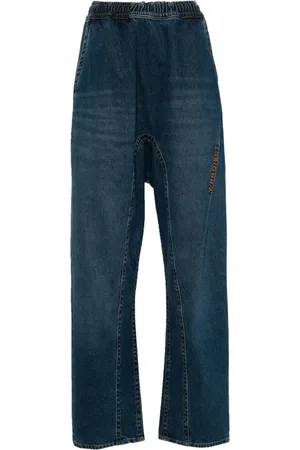 Y / PROJECT Logo-embroidered jeans