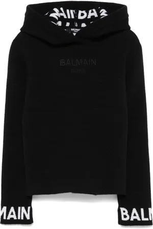 Balmain Logo-jacquard hoodie