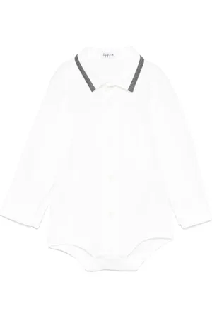 Il gufo Logo-embroidered bodysuit
