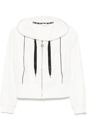 Liu Jo Studded zipped hooded sweatshirt