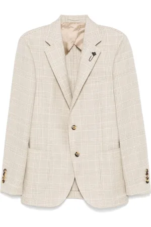 LARDINI Prince of Wales pattern blazer