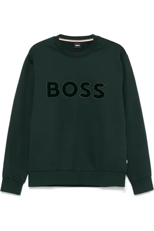 HUGO BOSS Flocked-logo sweatshirt