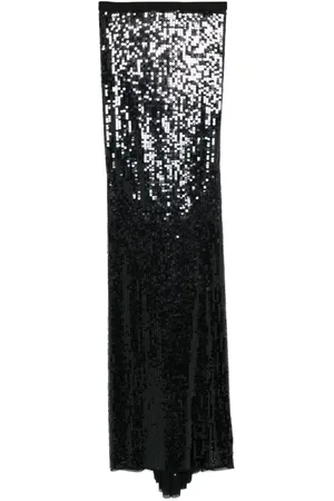 Rick Owens Sequin-design mermaid maxi skirt