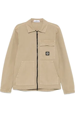 Stone Island Logo-patch shirt
