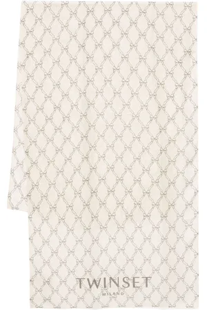 Twin-Set Bow-print scarf