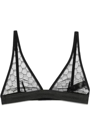 Dsquared2 Logo-lace triangle bra
