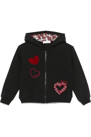 MONNALISA Heart-motif hoodie