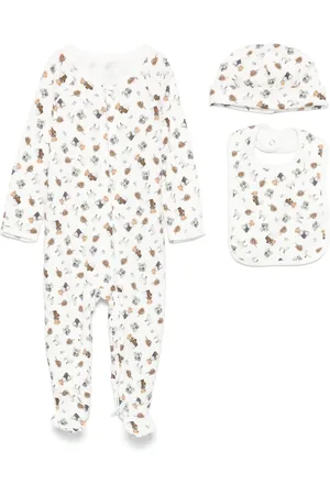 Ralph Lauren Polo Bear babygrow set