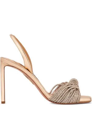 Aquazzura 95mm Scintilla Crystal Sandal 95