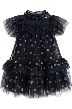 Angels Face Star-print tulle dress