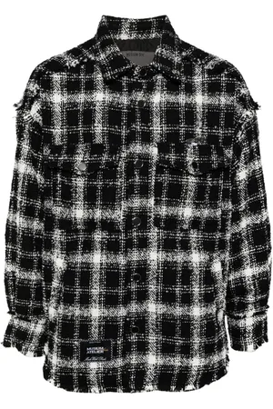 Musium Div. Checked shirt jacket