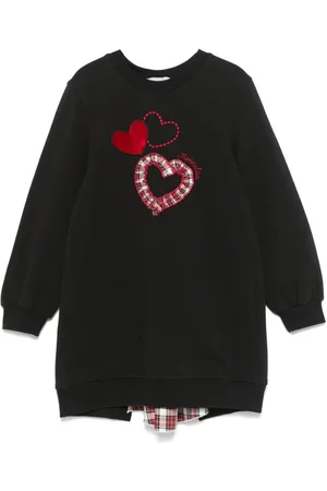 MONNALISA Heart-patch dress