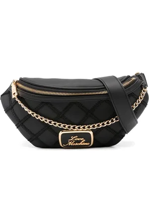 Moschino Logo-plaque belt bag