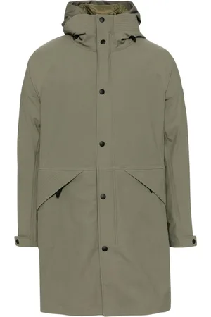ALPHA Hood button-zip coat
