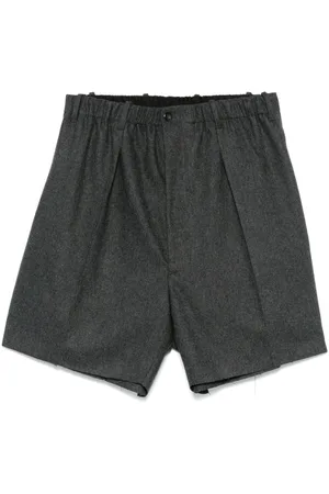 Random Identities Pleated bermuda shorts