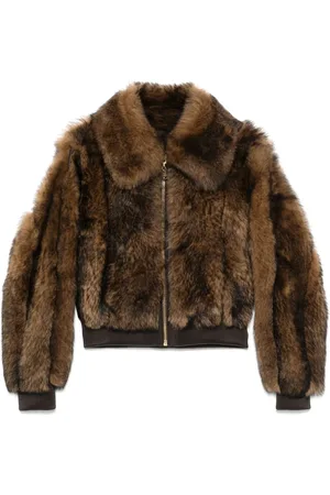 ZIMMERMANN Shearling zip-up jacket