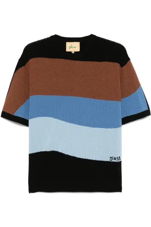 Glass Cypress Pointelle-knit sweater