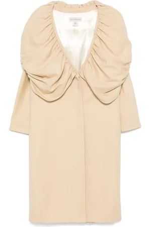 DRIES VAN NOTEN 1990s folded-edge coat