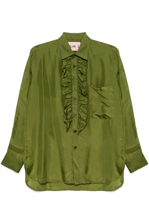 Plan C Ruffle-detailed shirt