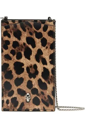 Alexander McQueen Leopard-print phone case