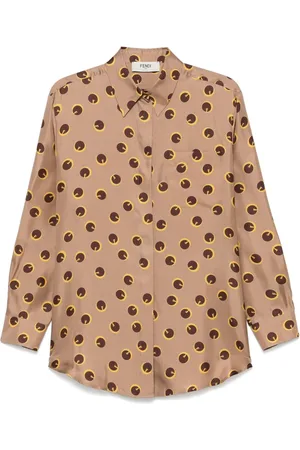 Fendi Printed silk shirt