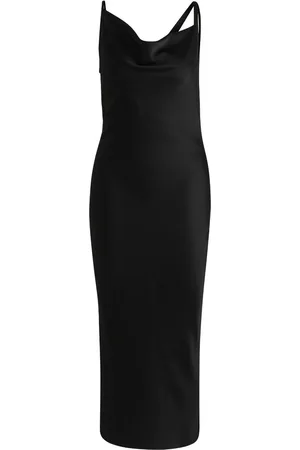 HUGO BOSS X Naomi draped-detail midi dress