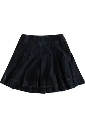 Ralph Lauren Pleated denim skirt
