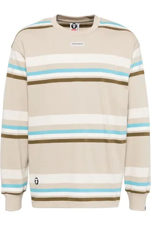 A Bathing Ape Horizontal-stripes long-sleeves T-shirt
