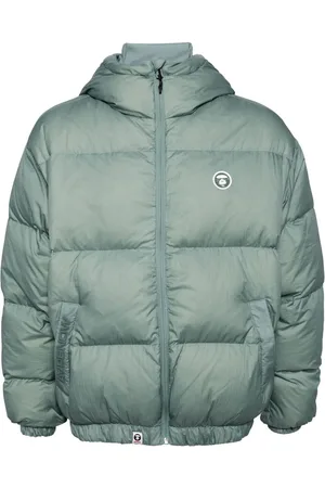 A Bathing Ape Logo-appliqué padded jacket