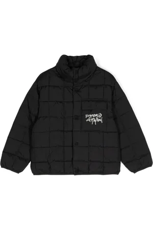 Emporio Armani Logo-embroidered padded jacket