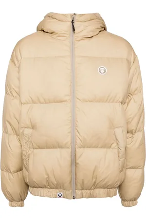 A Bathing Ape Logo-appliqué padded jacket
