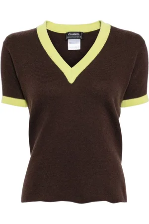 CHANEL 2000 cashmere knitted top