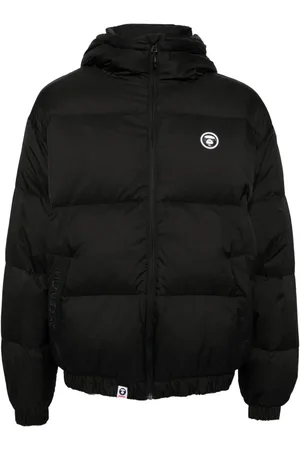 A Bathing Ape Logo-appliqué padded jacket