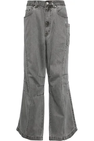 FIVE CM Panelled straight-leg jeans