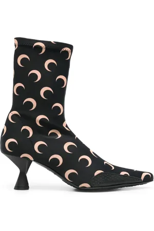 Marine Serre 60mm moon-printed jersey boots
