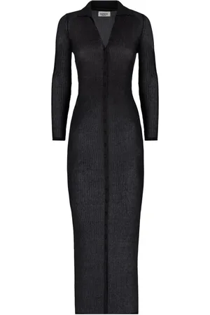 LANEUS Ribbed knit dress