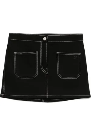 Courrèges Denim mini skirt
