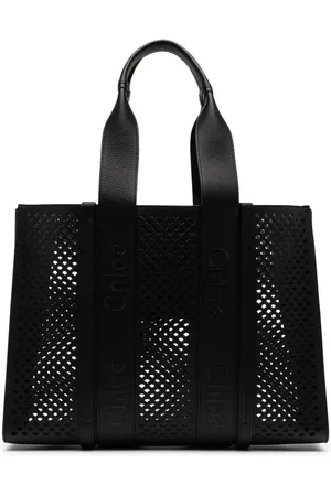 Chloé Woody cut-out detailing leeather tote bag