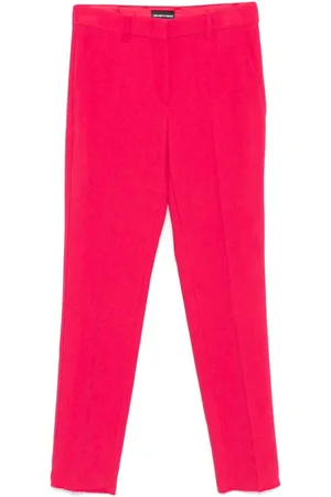 Emporio Armani Straight-leg crepe trousers