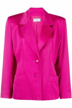 Saint Laurent 1990s shoulder-pads single-breasted blazer