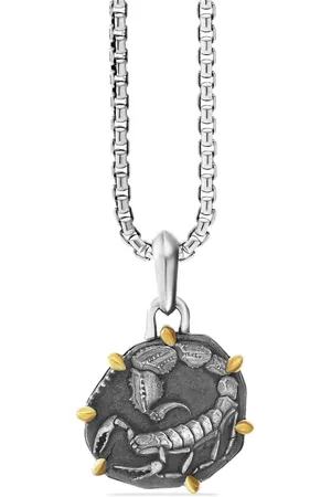 David Yurman 18kt yellow gold and sterling Scorpio amulet (33mm)