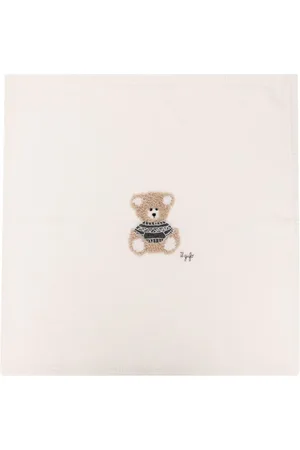 Il gufo Teddy bear virgin wool blanket