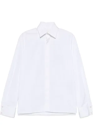 Saint Laurent Cassandre-embroidered shirt