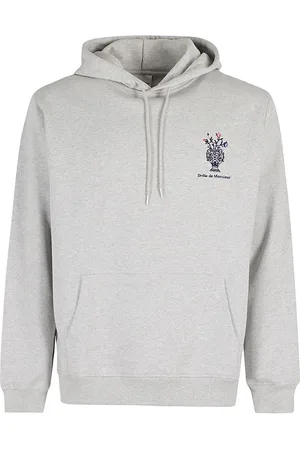 Drôle de Monsieur Logo-embroidered cotton hoodie