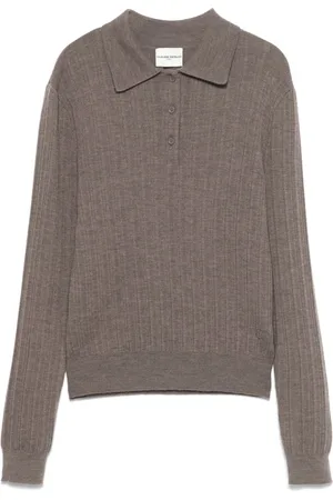 Claudie Pierlot Ribbed polo sweater
