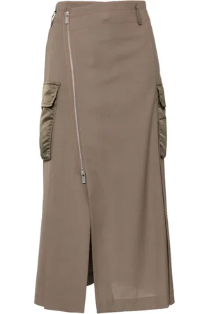 SACAI Pleated detailing skirt