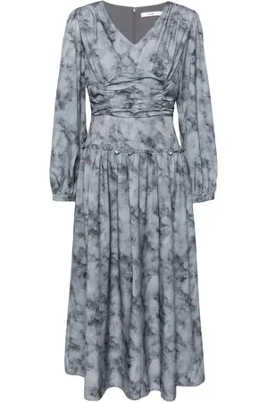 B+AB Marble pattern maxi dress
