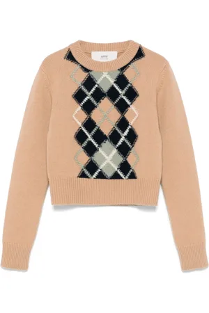 Ami Argyle-knit sweater