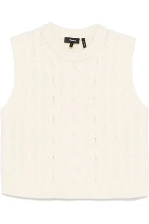 THEORY Cable-knit vest