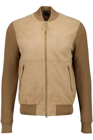 Tom Ford Suede zip-up bomber jacket
